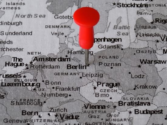 Karte mit Marker Berlin